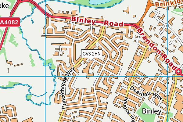 Ernesford Grange Primary School map (CV3 2HN) - OS VectorMap District (Ordnance Survey)