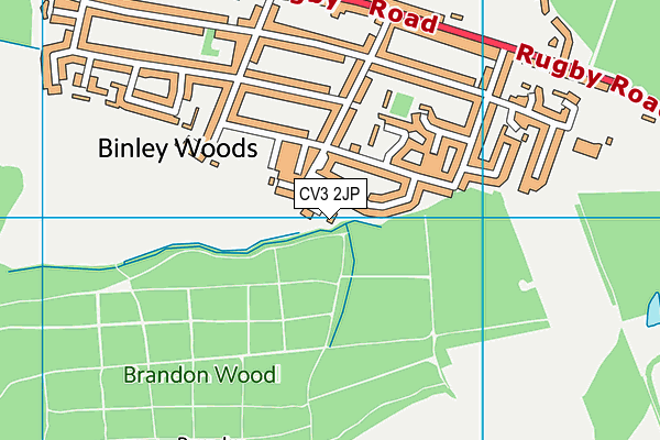 CV3 2JP map - OS VectorMap District (Ordnance Survey)