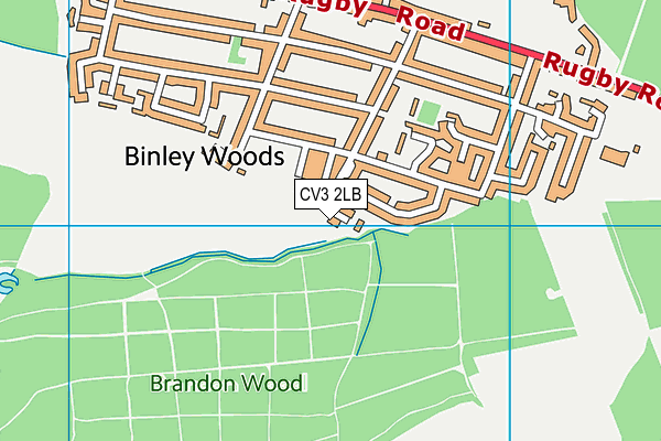 CV3 2LB map - OS VectorMap District (Ordnance Survey)