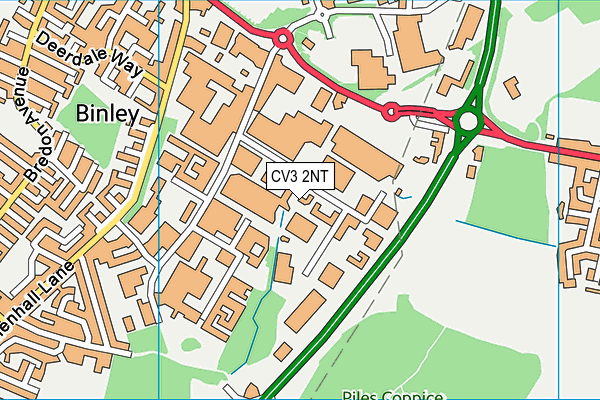 CV3 2NT map - OS VectorMap District (Ordnance Survey)