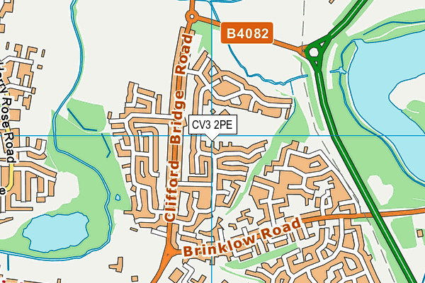 CV3 2PE map - OS VectorMap District (Ordnance Survey)