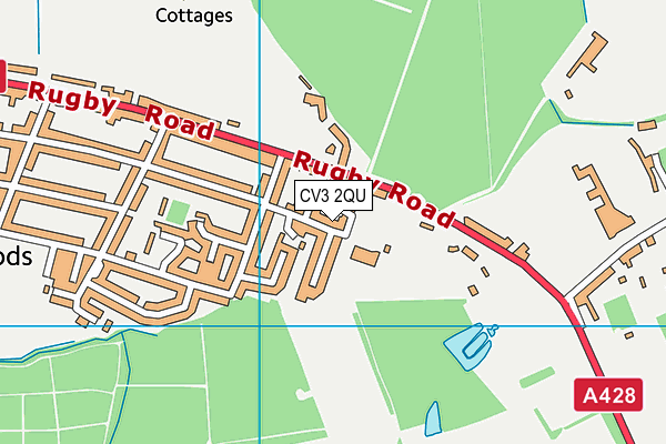 Binley Woods Primary School map (CV3 2QU) - OS VectorMap District (Ordnance Survey)