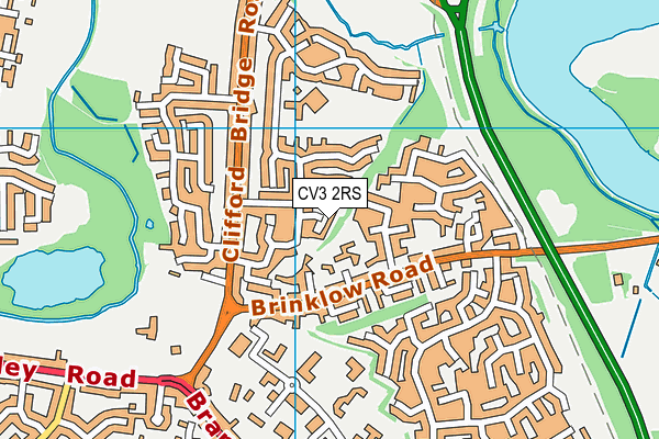 CV3 2RS map - OS VectorMap District (Ordnance Survey)