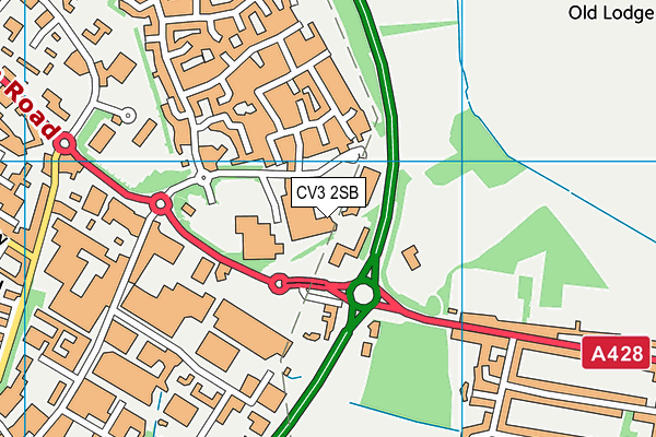 Puregym (Coventry Warwickshire Shopping Park) map (CV3 2SB) - OS VectorMap District (Ordnance Survey)