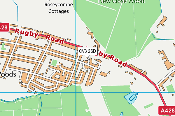 CV3 2SD map - OS VectorMap District (Ordnance Survey)