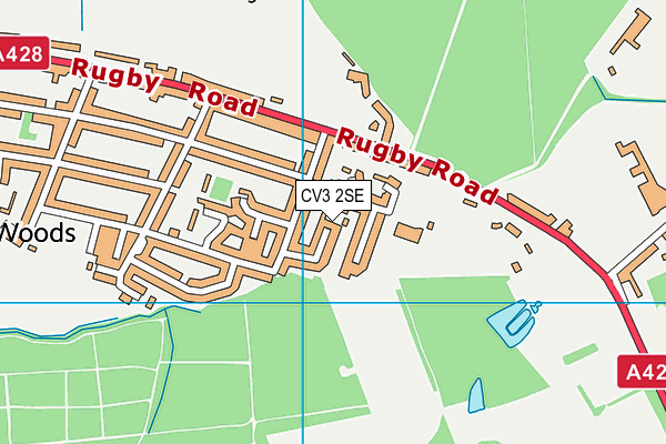 CV3 2SE map - OS VectorMap District (Ordnance Survey)