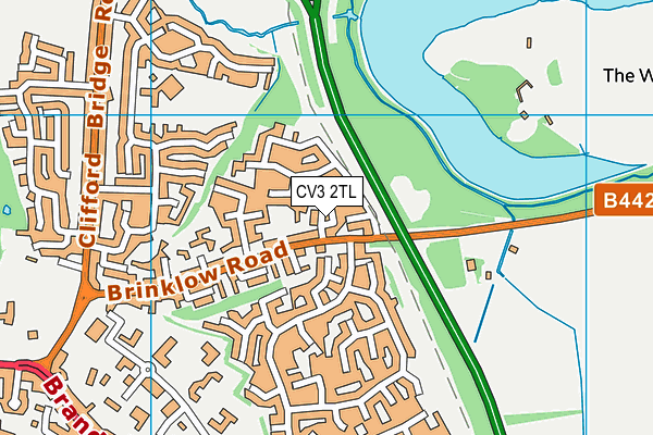 CV3 2TL map - OS VectorMap District (Ordnance Survey)