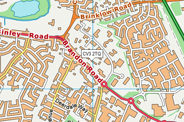 CV3 2TQ map - OS VectorMap District (Ordnance Survey)