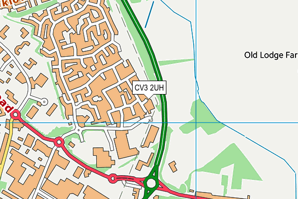 CV3 2UH map - OS VectorMap District (Ordnance Survey)