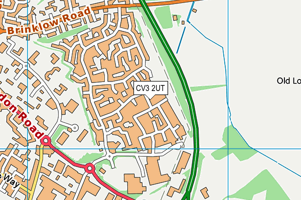 CV3 2UT map - OS VectorMap District (Ordnance Survey)