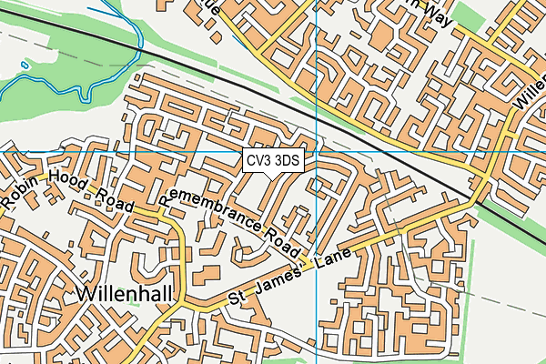 CV3 3DS map - OS VectorMap District (Ordnance Survey)