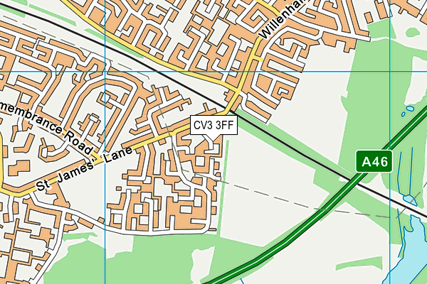 CV3 3FF map - OS VectorMap District (Ordnance Survey)
