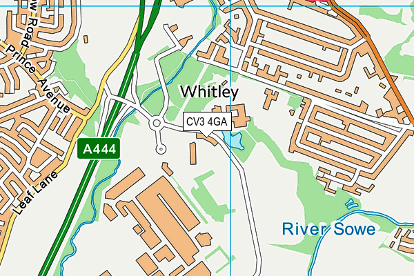 Map of ASH GREEN CATTERY LIMITED at district scale