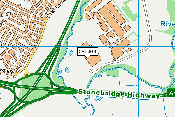 CV3 4GB map - OS VectorMap District (Ordnance Survey)