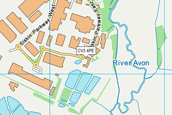 CV3 4PE map - OS VectorMap District (Ordnance Survey)