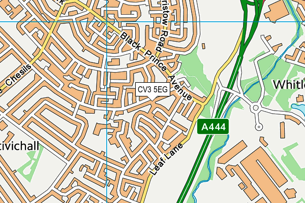 CV3 5EG map - OS VectorMap District (Ordnance Survey)