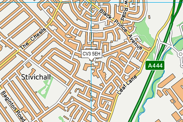 Howes Primary School map (CV3 5EH) - OS VectorMap District (Ordnance Survey)