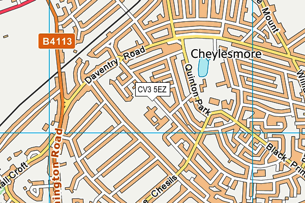 Manor Park Primary School map (CV3 5EZ) - OS VectorMap District (Ordnance Survey)