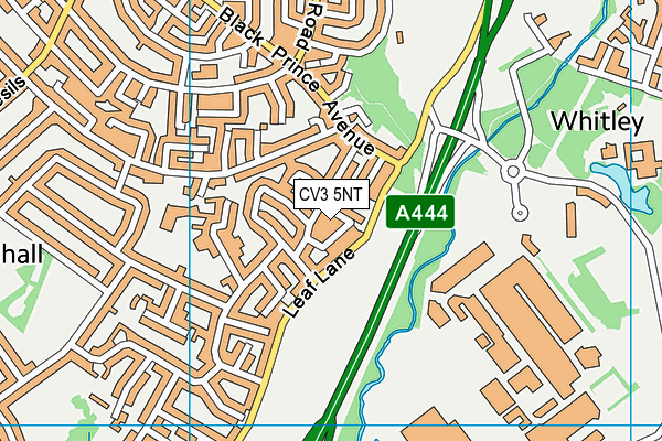 CV3 5NT map - OS VectorMap District (Ordnance Survey)
