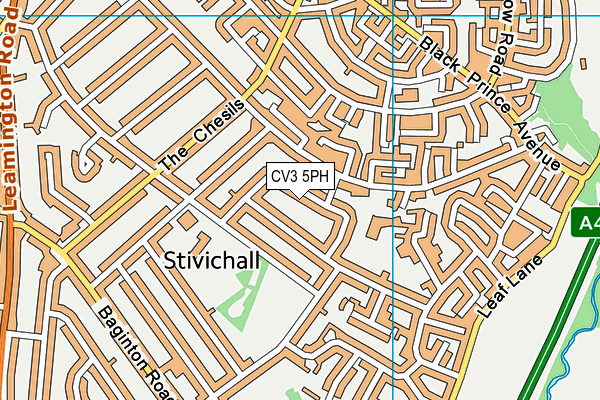 CV3 5PH map - OS VectorMap District (Ordnance Survey)