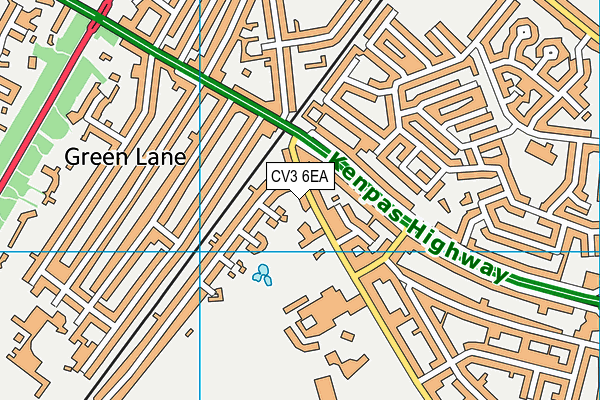 Finham Park School map (CV3 6EA) - OS VectorMap District (Ordnance Survey)