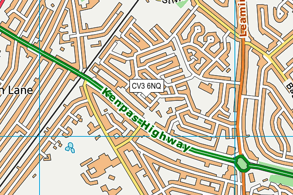 CV3 6NQ map - OS VectorMap District (Ordnance Survey)