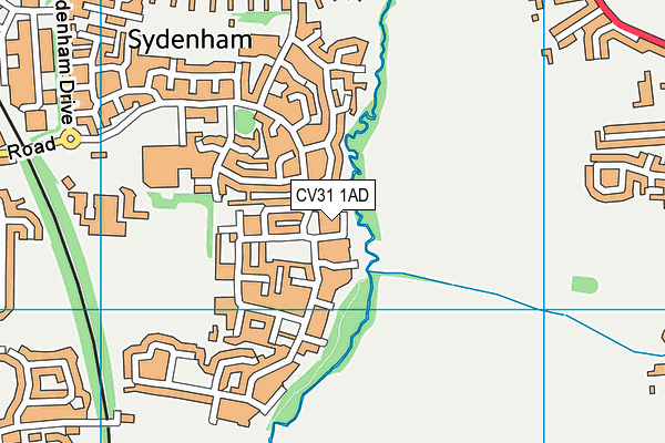 CV31 1AD map - OS VectorMap District (Ordnance Survey)