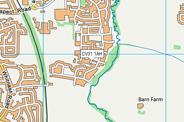 CV31 1AH map - OS VectorMap District (Ordnance Survey)