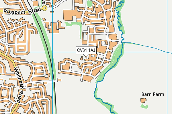 CV31 1AJ map - OS VectorMap District (Ordnance Survey)