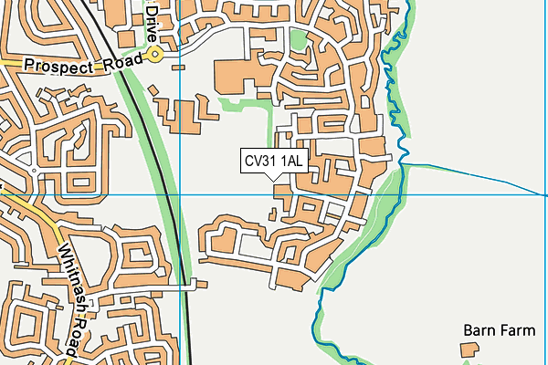 CV31 1AL map - OS VectorMap District (Ordnance Survey)