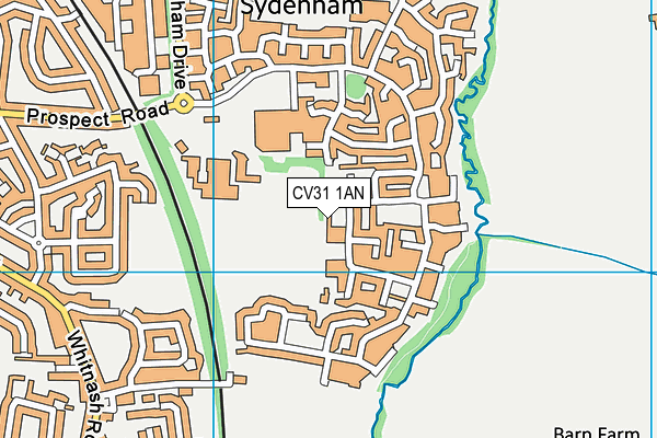CV31 1AN map - OS VectorMap District (Ordnance Survey)