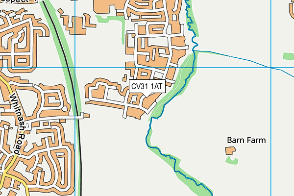 CV31 1AT map - OS VectorMap District (Ordnance Survey)