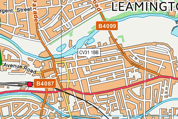 CV31 1BB map - OS VectorMap District (Ordnance Survey)