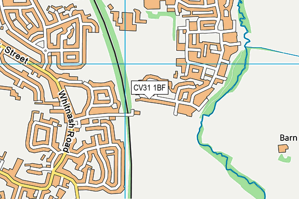 CV31 1BF map - OS VectorMap District (Ordnance Survey)