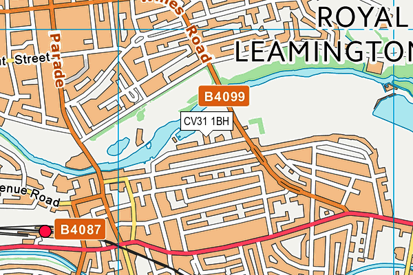 CV31 1BH map - OS VectorMap District (Ordnance Survey)