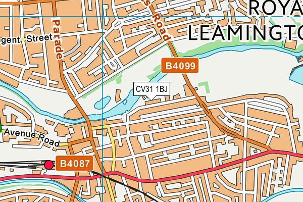 CV31 1BJ map - OS VectorMap District (Ordnance Survey)