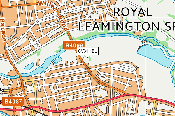 CV31 1BL map - OS VectorMap District (Ordnance Survey)