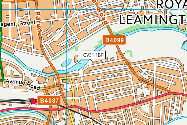 CV31 1BP map - OS VectorMap District (Ordnance Survey)