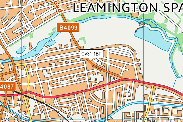 CV31 1BT map - OS VectorMap District (Ordnance Survey)