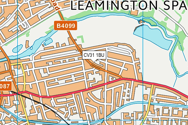 CV31 1BU map - OS VectorMap District (Ordnance Survey)