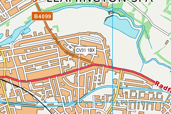 CV31 1BX map - OS VectorMap District (Ordnance Survey)