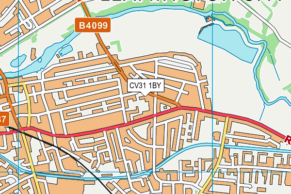 CV31 1BY map - OS VectorMap District (Ordnance Survey)