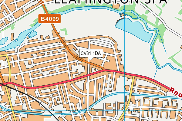 CV31 1DA map - OS VectorMap District (Ordnance Survey)