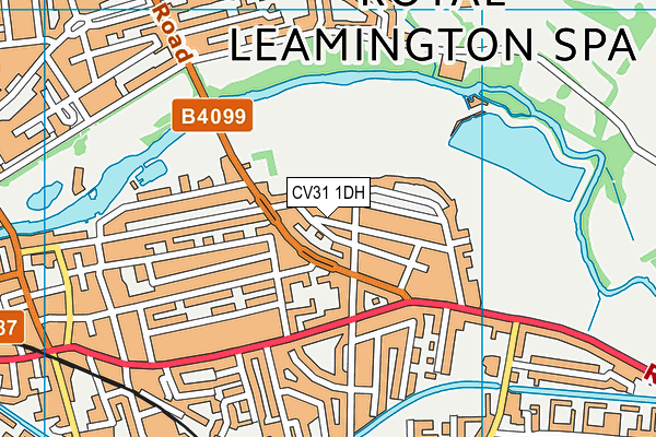 CV31 1DH map - OS VectorMap District (Ordnance Survey)