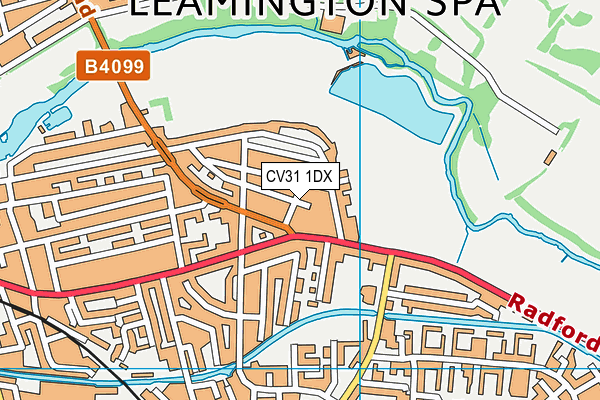 CV31 1DX map - OS VectorMap District (Ordnance Survey)