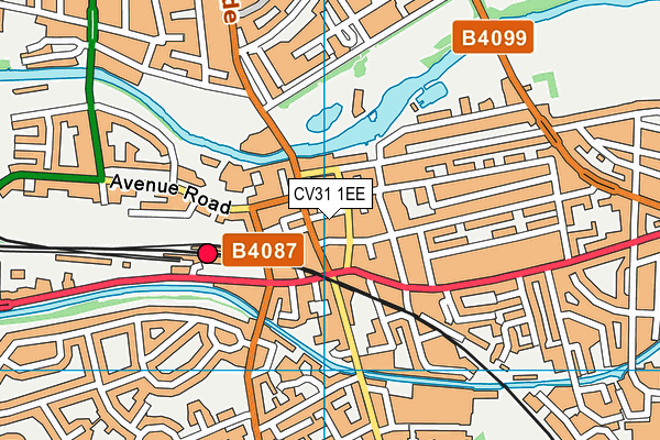 CV31 1EE map - OS VectorMap District (Ordnance Survey)