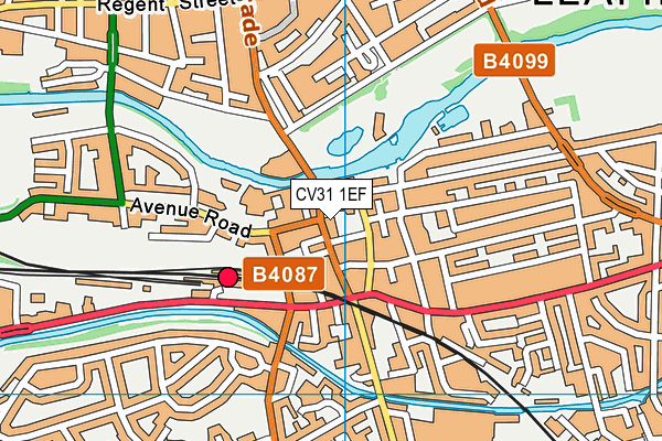 CV31 1EF map - OS VectorMap District (Ordnance Survey)