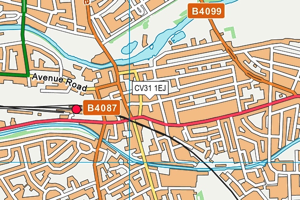 CV31 1EJ map - OS VectorMap District (Ordnance Survey)