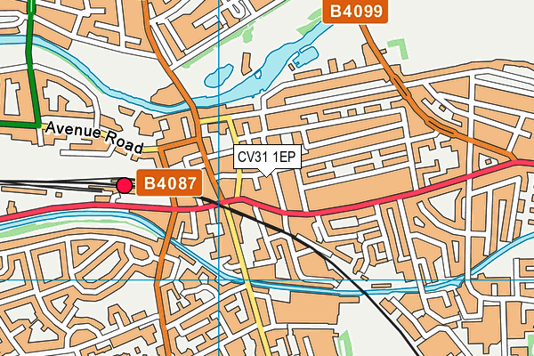 CV31 1EP map - OS VectorMap District (Ordnance Survey)