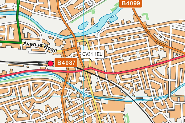 CV31 1EU map - OS VectorMap District (Ordnance Survey)